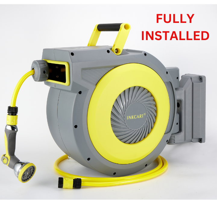 25m Retractable Hose Reel | Fully Installed – INKCART