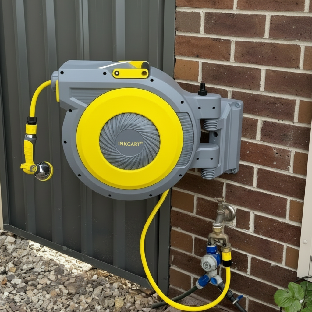 25m Retractable Hose Reel | Fully Installed – INKCART