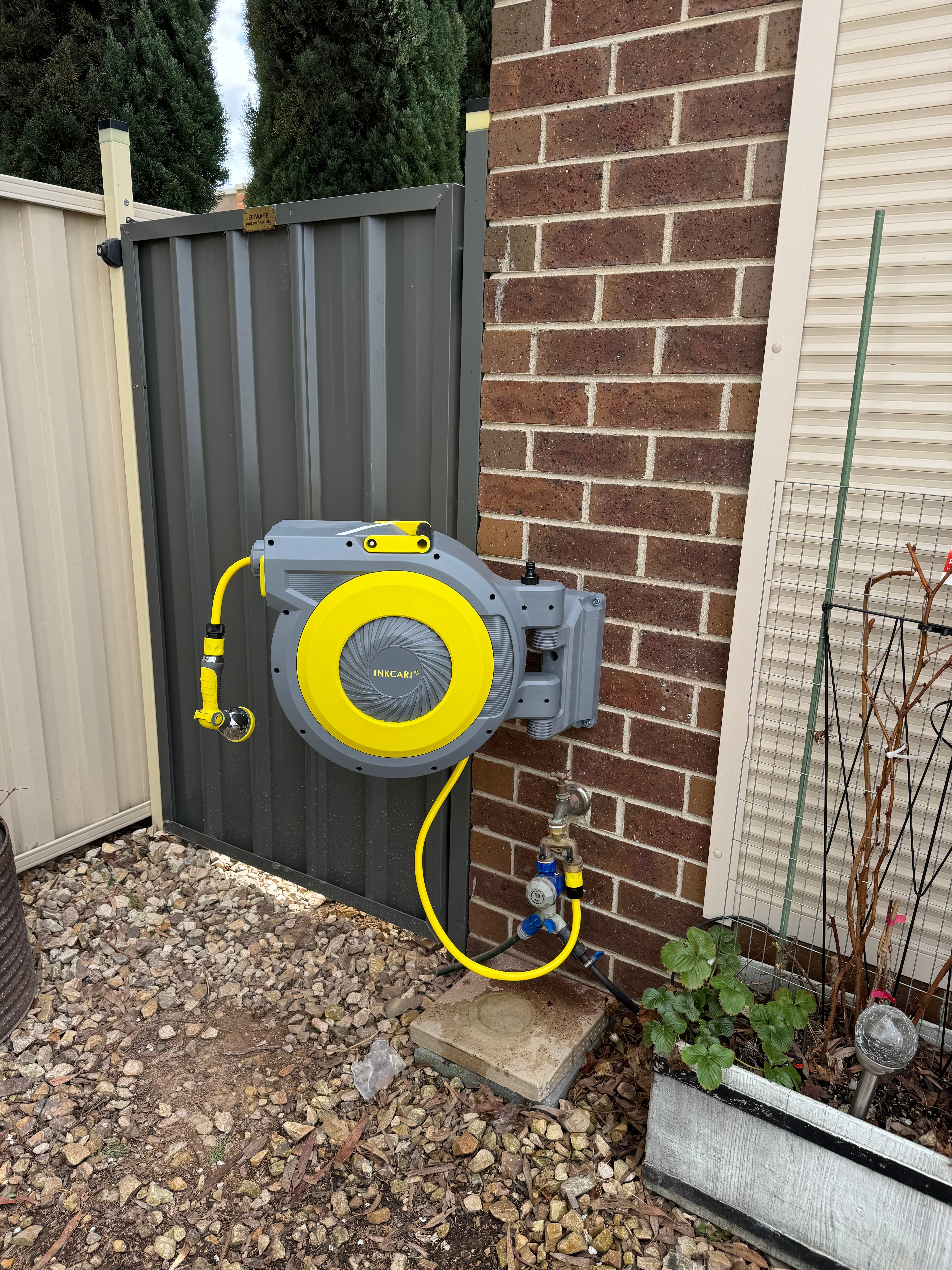 20m Retractable Garden Hose Reel.. Fully Installed