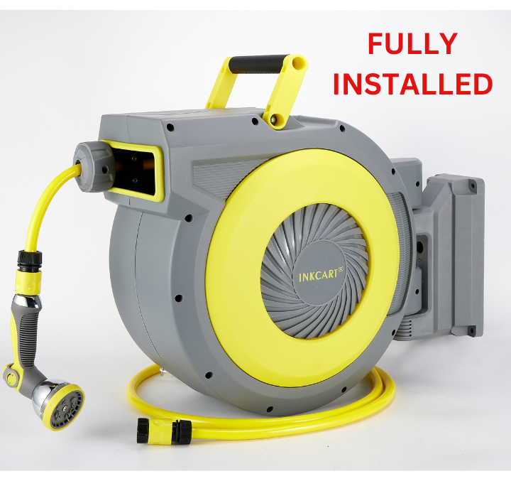 20m Retractable Garden Hose Reel.. Fully Installed