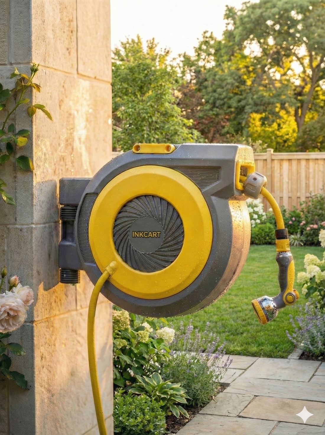 30m Retractable Garden Hose Reel.. Fully Installed
